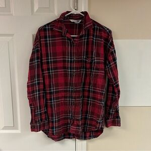 Old Navy The Boyfriend Plaid Button Down Shirt